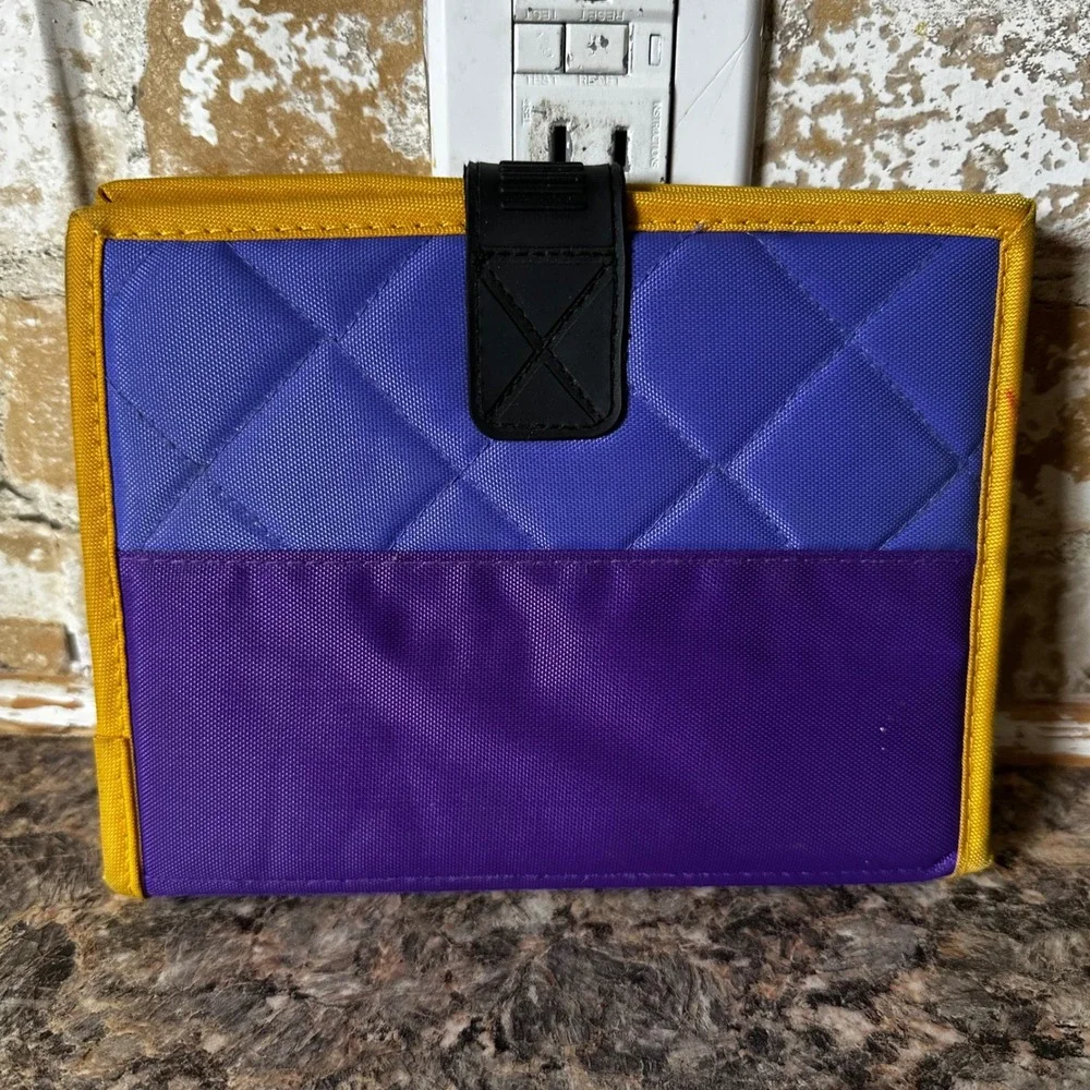 Nike Mead Planner Organizer 1995 Vintage Purple Blue Yellow Good Swoosh 50074